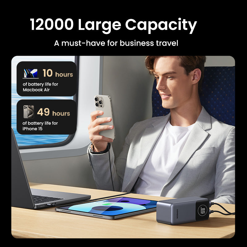 UGREEN PD 100W Laptop Power Bank (12,000mAh)