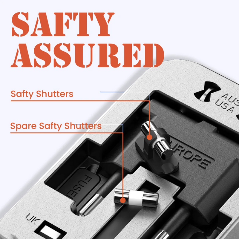 【Hinokii】Voyager 2 Universal Travel Adaptor (20W Fast Charge)