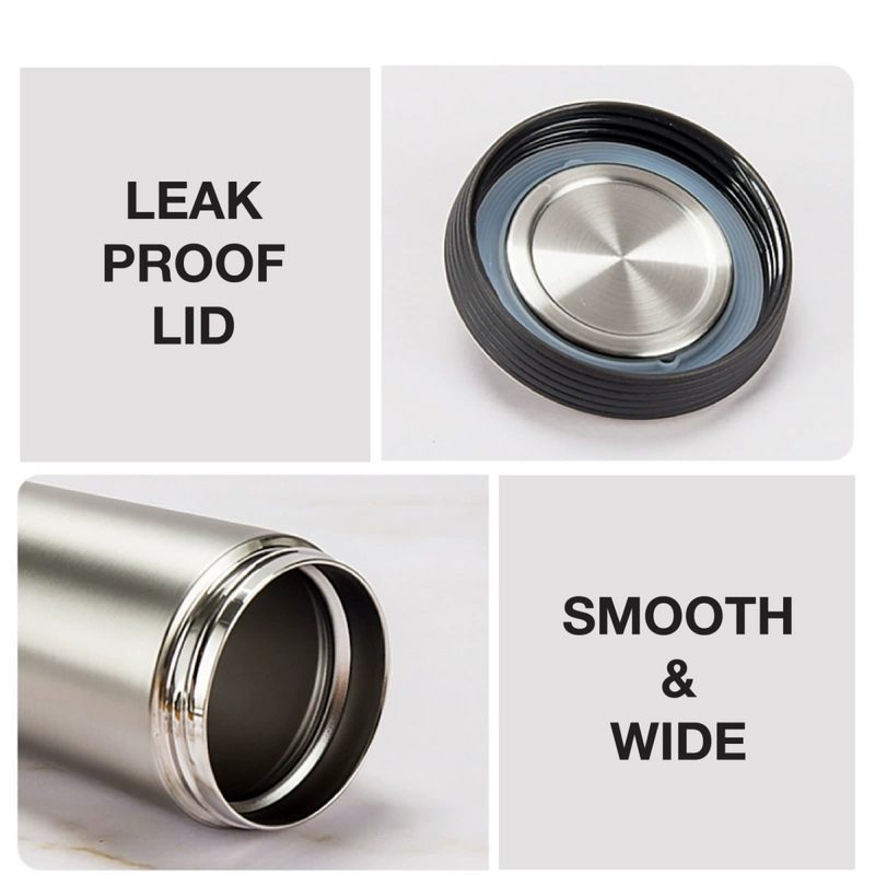 【Hinokii】Eisenstadt 304 Stainless Steel Vacuum Flask with Strainer (350ml) - 6