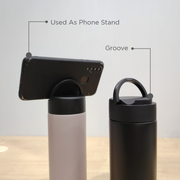 HINOKII Innsbruck 304 Stainless Steel Vacuum Flask with Phone Stand (500ml)