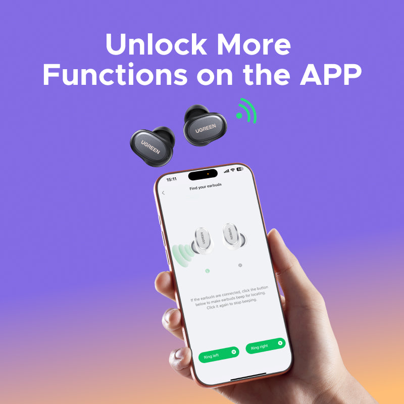 UGREEN Dots Wireless Earphones (Bluetooth 6.0, AI Noise Cancelling)