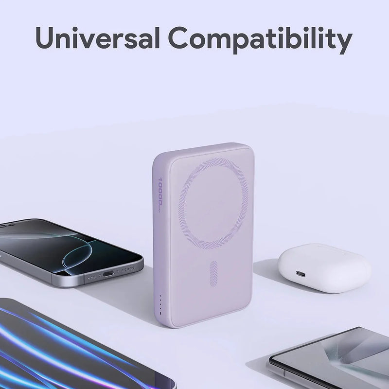Aukey MagFusion Slim 10,000mAh Magnetic【Wireless】Power Bank