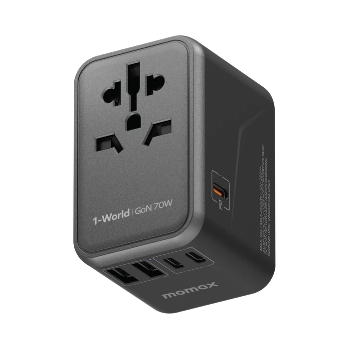 Momax 1-World 70W Universal GaN Travel Adapter