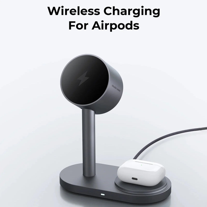 Aukey MagFusion 2X 2-in-1 25W Magnetic Wireless Charging Station