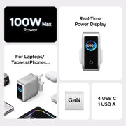 UGREEN Nexode Pro 100W GaN Desktop Charger with Smart Display
