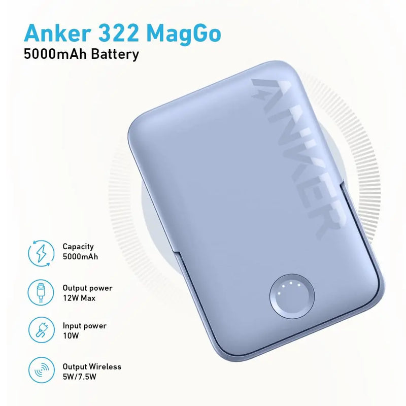Anker MagGo Magnetic 7.5W Wireless Power Bank (5000mAh)