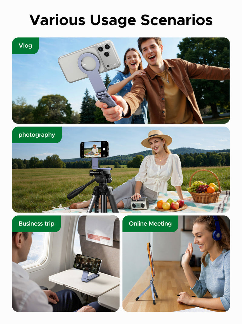 UGREEN 3-in-1 Foldable Magnetic Phone Holder