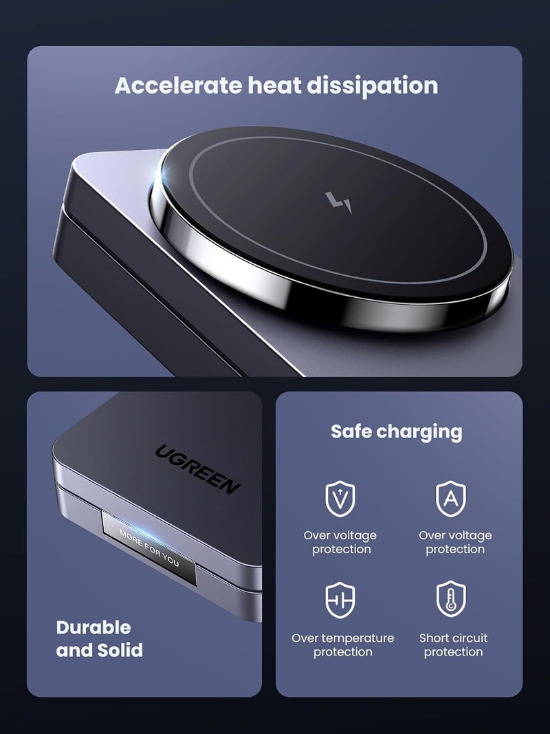 UGREEN 2-in-1 MagFlow Wireless Charger
