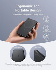 Anker MagGo Ultra-Slim Qi2 Magnetic Power Bank (10,000mAh), feature detail