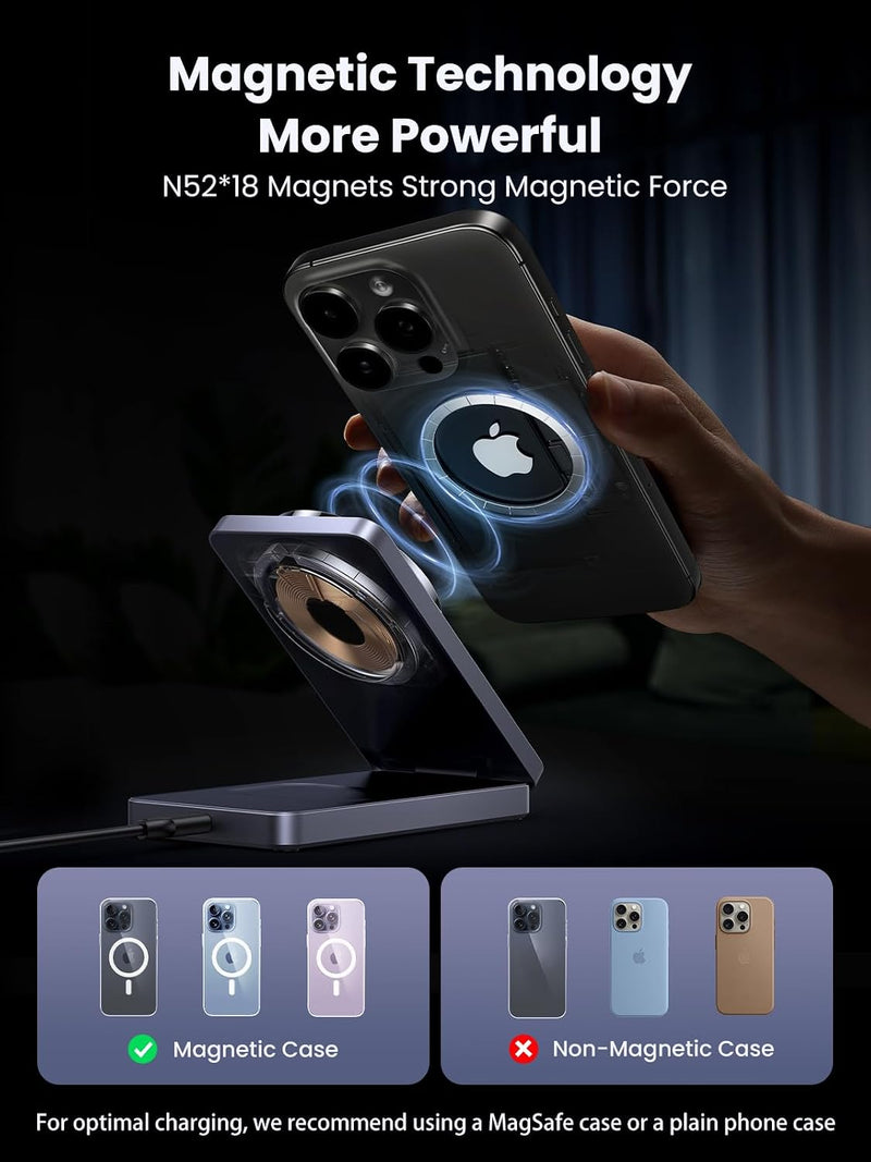 UGREEN 2-in-1 MagFlow Wireless Charger
