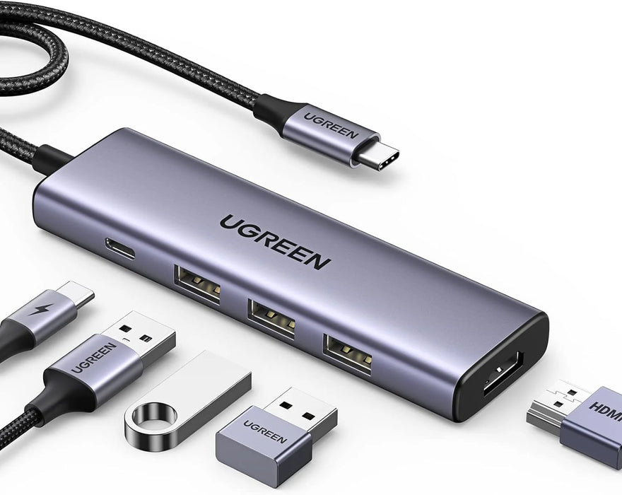 UGREEN 5-in-1 Multifunctional Hub (4K HDMI / USB3.0 x 3 / PD100W)