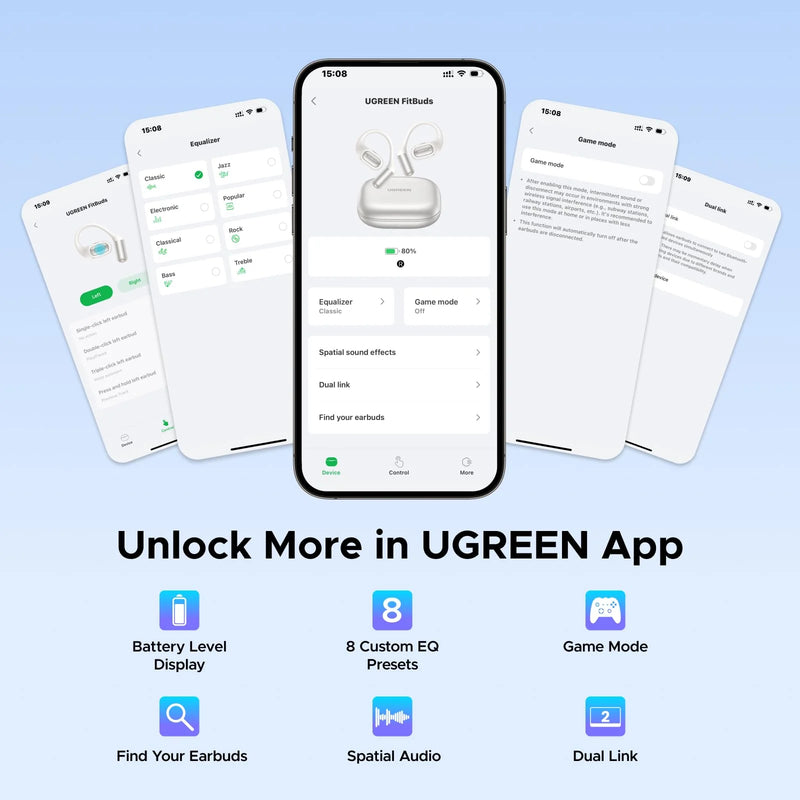 UGREEN FitBuds Open-Ear Wireless Earbuds