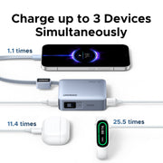 UGREEN 33W Power Bank with Built-in Cable (10,000mAh)