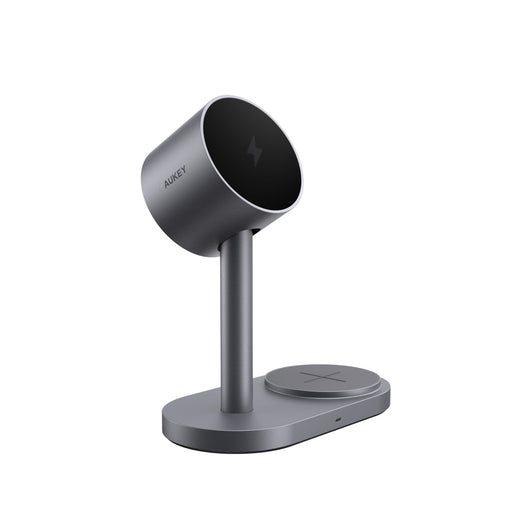 Aukey MagFusion 2X 2-in-1 25W Qi2.2 Magnetic Wireless Charging Station