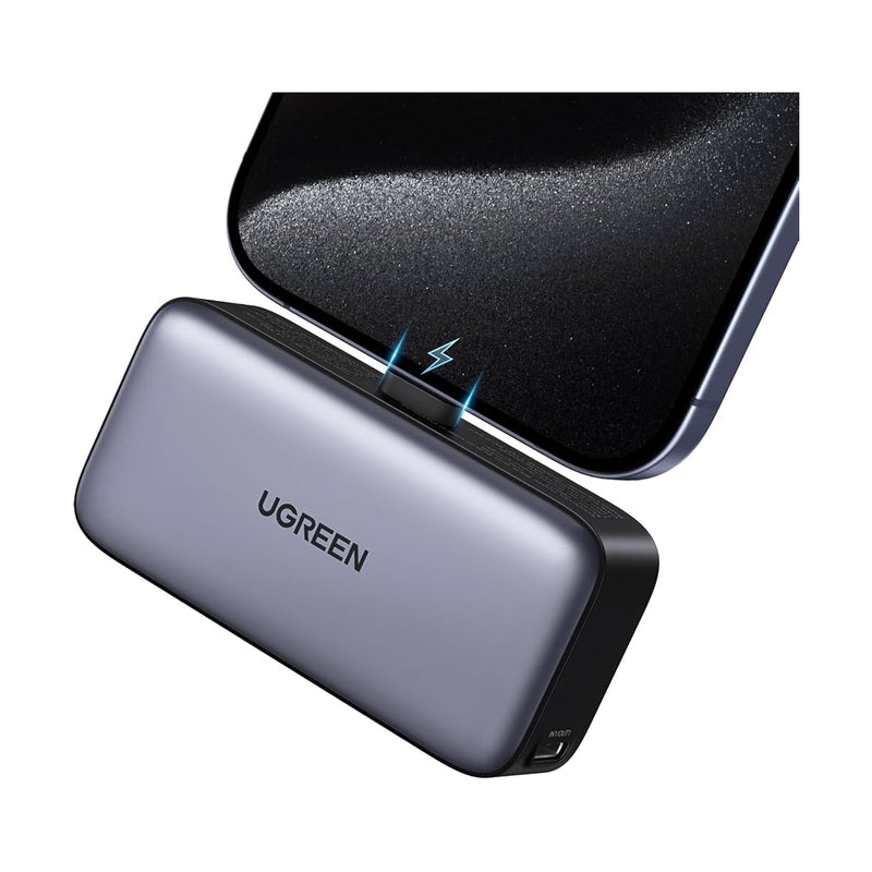 UGREEN 22.5W Power Bank with Built-in Cable (5,000mAh)