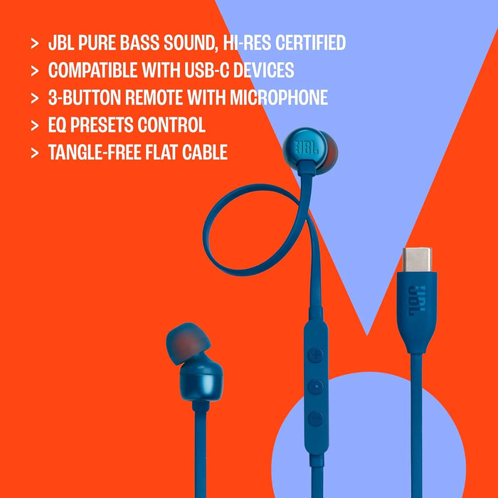 JBL Tune 310 In-Ear Headphones (USB-C)