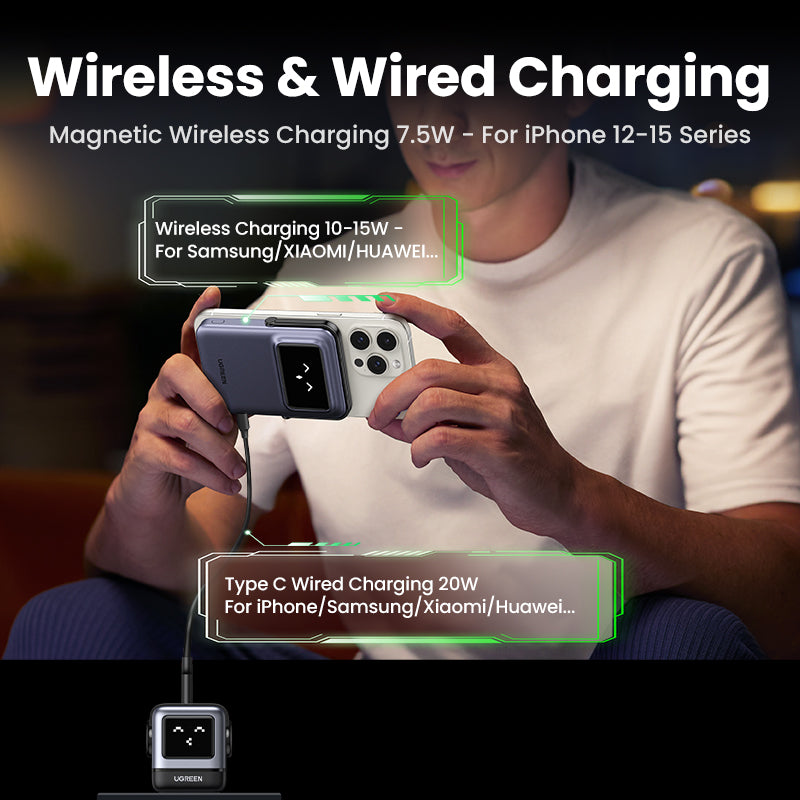 UGREEN Uno PD 20W Magnetic Power Bank (10,000mAh)