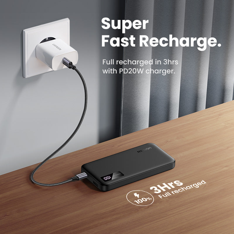UGREEN PD 20W / QC 18W Power Bank (10,000mAh)