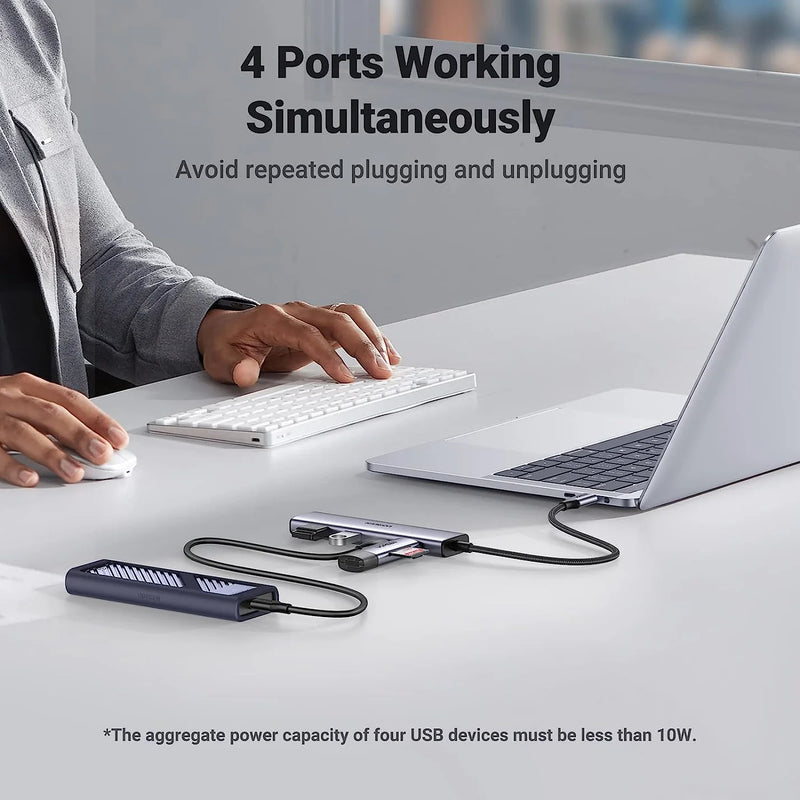 UGREEN 4-in-1 Multifunctional Hub (USB3.0 x 2 / USB-C x 2)