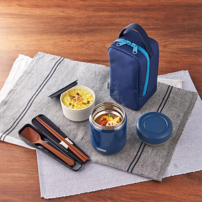 Thermos Food Jar With Container & Carrier Bag
