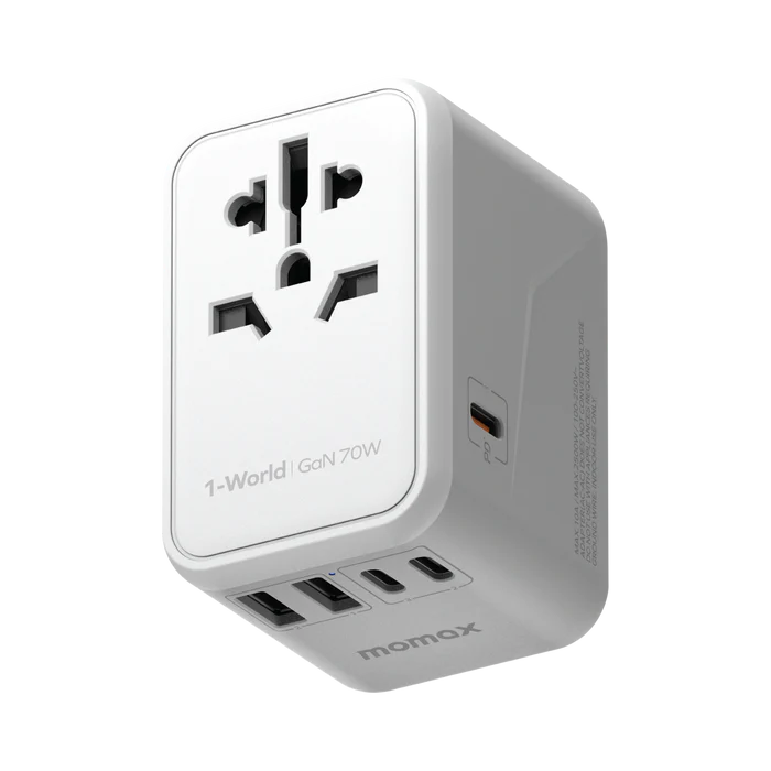 Momax 1-World 70W Universal GaN Travel Adapter