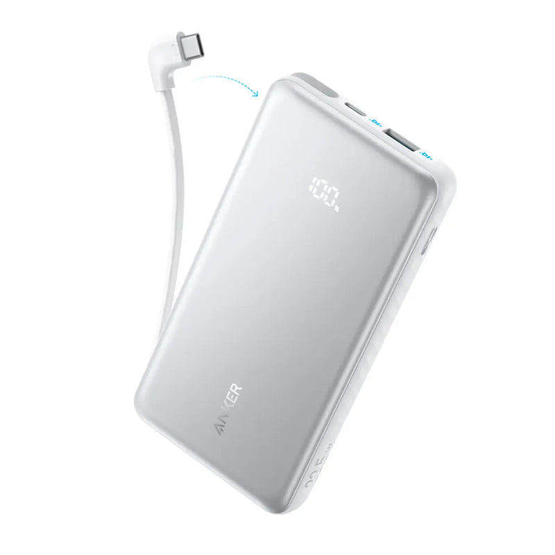 Anker Zolo Power Bank 22.5W with Built-in USB-C Cable (10000mAh)