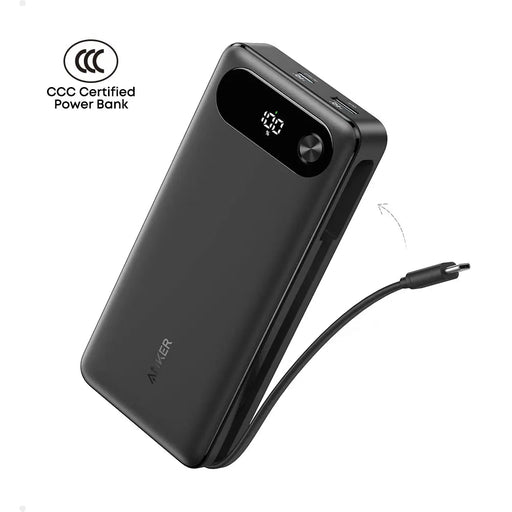 Anker Power Bank 87W with Built-in USB-C Cable (20,000mAh) (CCC✅)