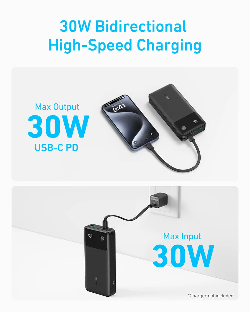 Anker Powercore 30W Power Bank (20,000mAh)