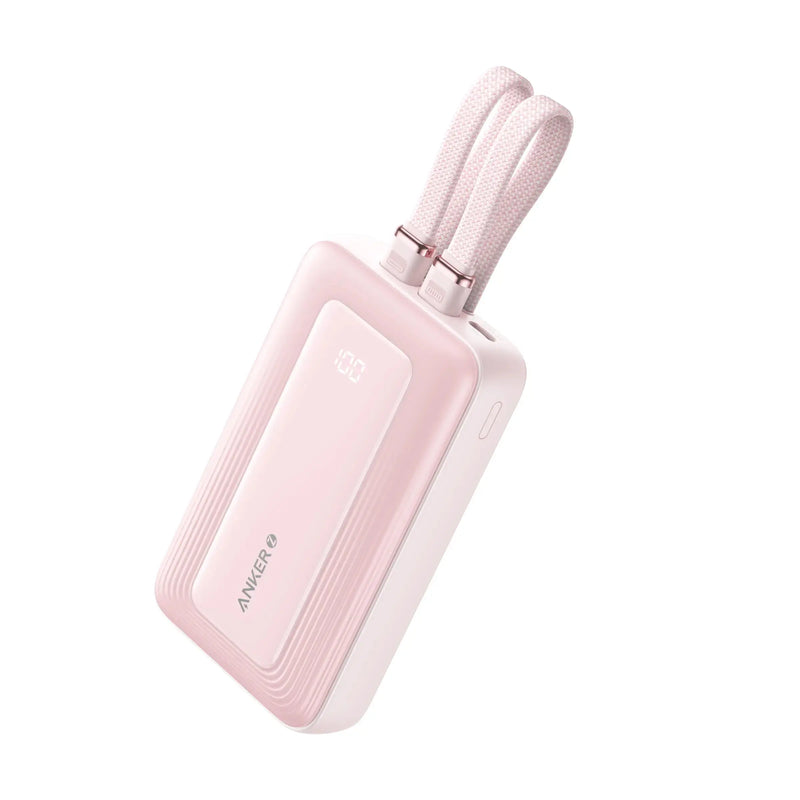 Anker Zolo Power Bank 30W with Built-in USB-C and Lightning Cables (10,000mAH)