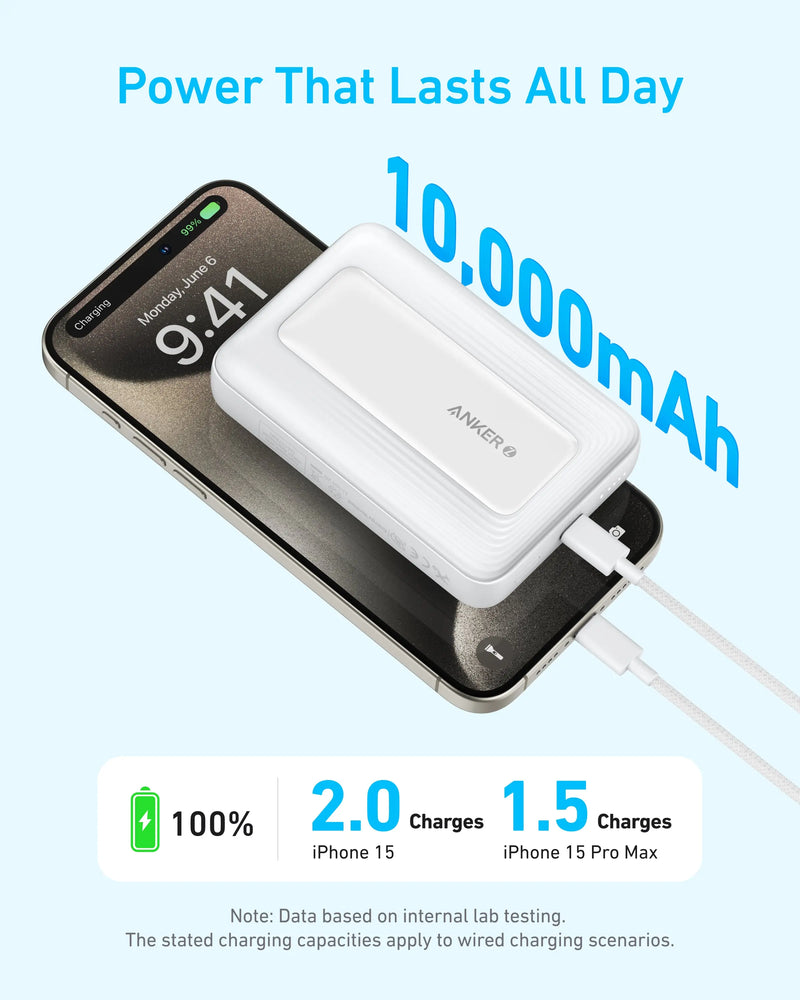Anker Zolo Magnetic 30W Wireless Power Bank (10,000mAh)