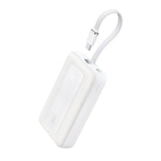 Anker Zolo Power Bank 30W with Built-in USB-C Cable (10,000mAh) in White
