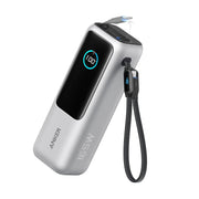 Anker Power Bank 165W with 2 Built-in Retractable USB-C Cables (25,000mAh) in Silver