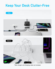Anker 112W 6-Port Desktop Charger, feature detail