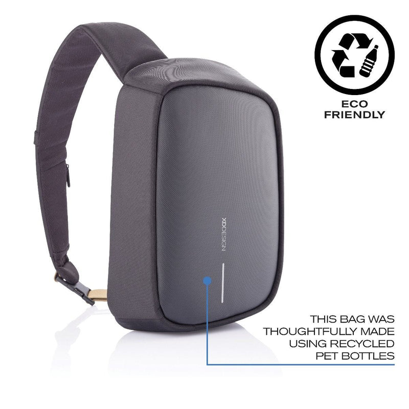 Bobby Sling crossbody backpack cut-resistant fabric detail