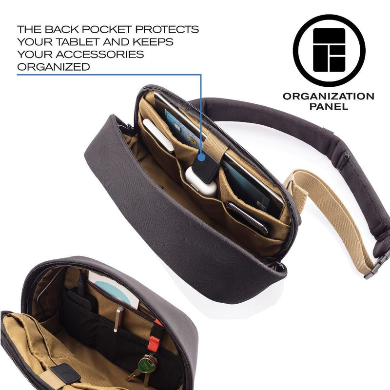 Bobby Sling crossbody backpack strap adjustment