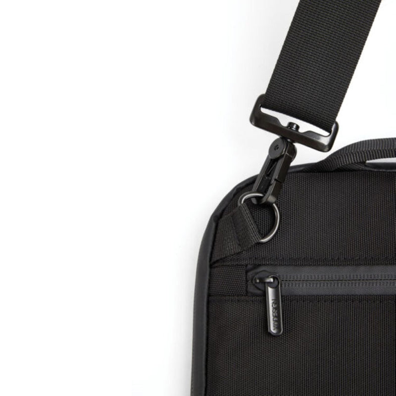 Bobby laptop bag water-repellent finish detail