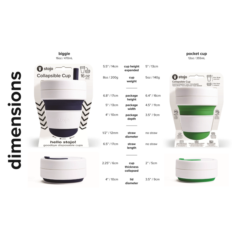 Stojo Collapsible Pocket Cup (12Oz)