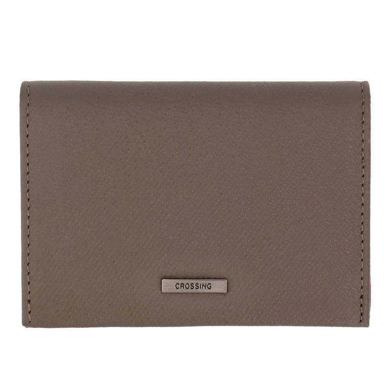 Crossing Elite Leather Leather Card Case With Magnet Closure