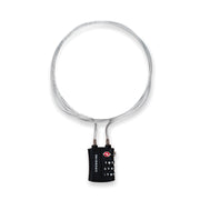 Crossing Ultra-Light TSA 3-Dial 1M Cable Lock Black