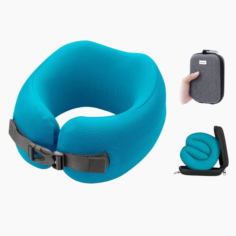 Easynap Foldable Pocket Travel Neck Pillow With Pouch