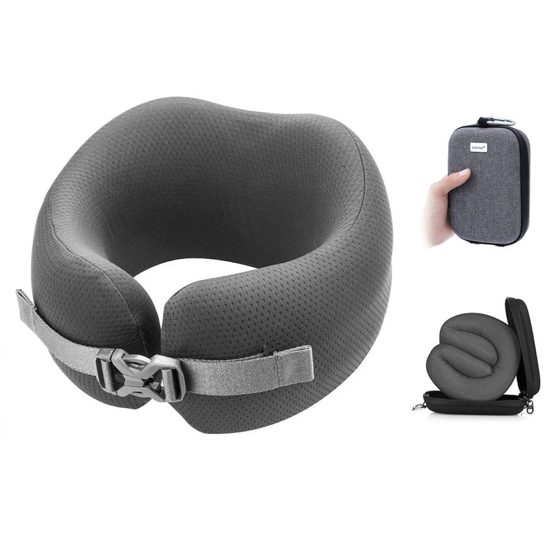 Easynap Foldable Pocket Travel Neck Pillow With Pouch