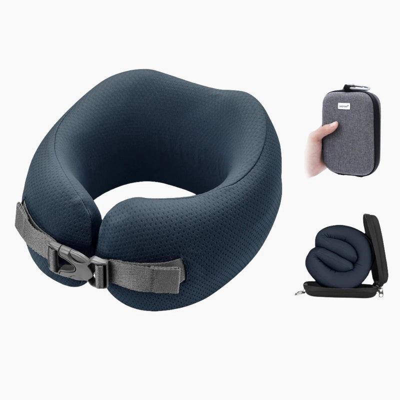 Easynap Foldable Pocket Travel Neck Pillow With Pouch