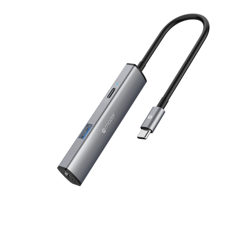 Mazer InfiniteLinkHub Slim Hub50 3-in-1 USB C Multimedia Mobile Hub
