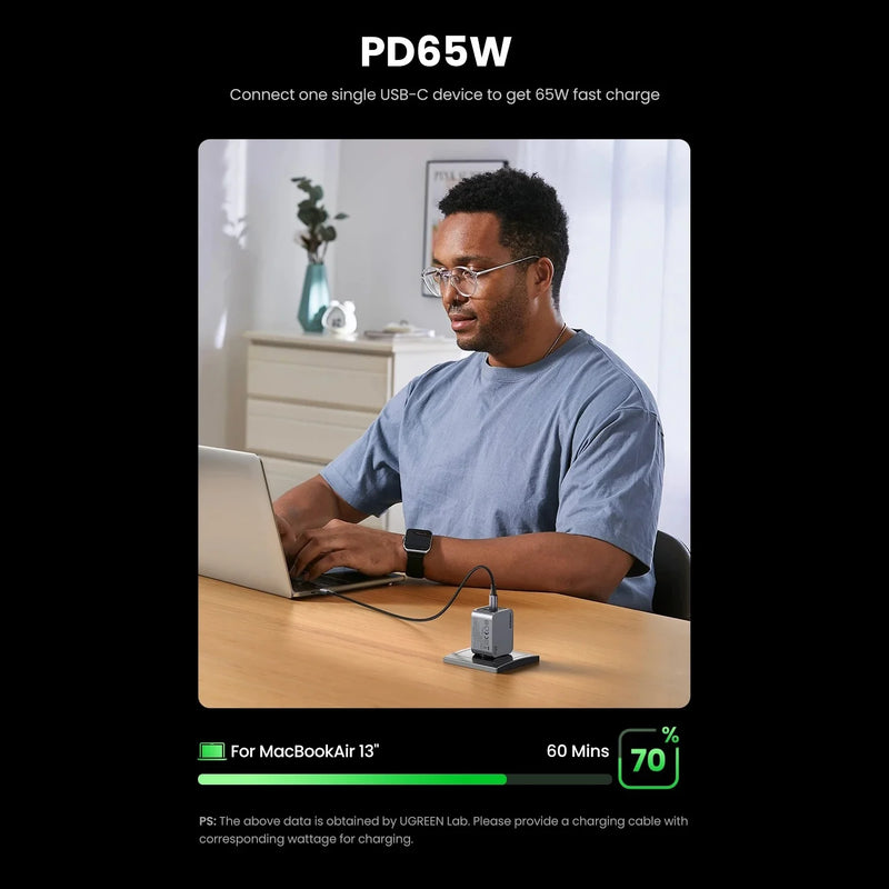 UGREEN Nexode Pro 65W GaN PD Fast Charger (UK Plug)