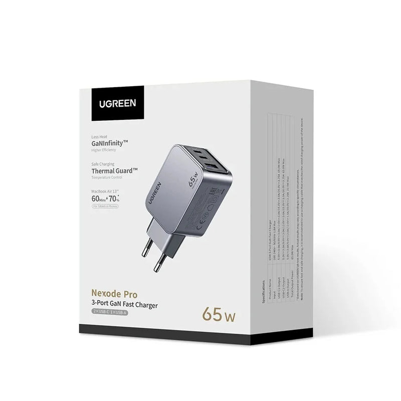 UGREEN Nexode Pro 65W GaN PD Fast Charger (UK Plug)