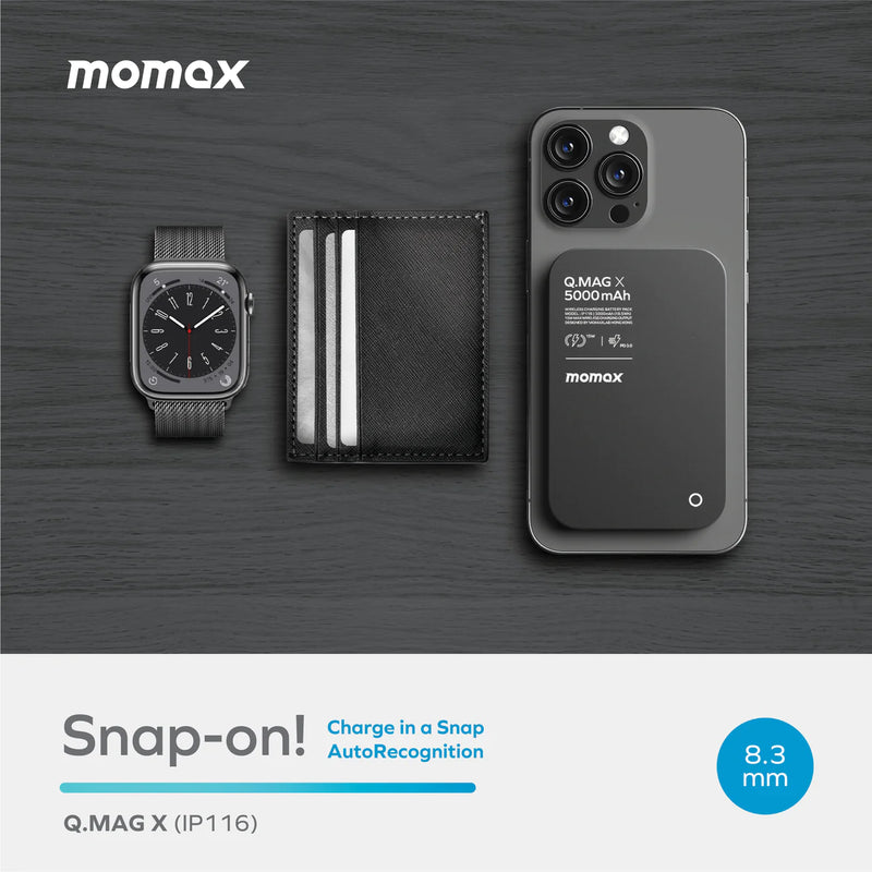 Momax Q.Mag 5,000mAh Wireless Powerbank