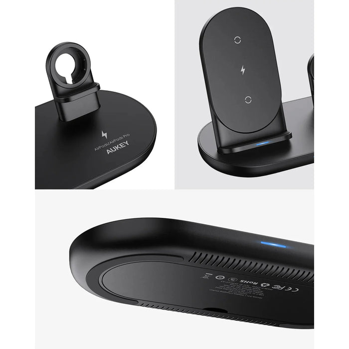 Aukey 3-in-1 Wireless Charging Station