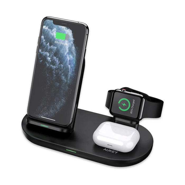 Aukey 3-in-1 Wireless Charging Station