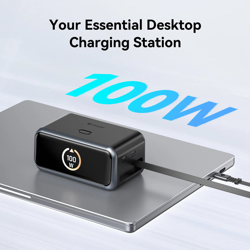 Mazer PrestigeGaN PD200W Desktop Charger with Retractable Cable