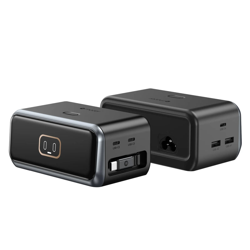 Mazer PrestigeGaN PD200W Desktop Charger with Retractable Cable